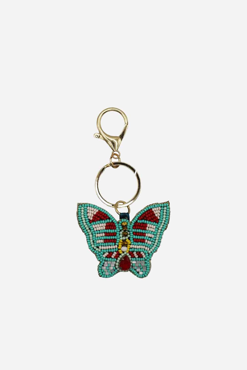 Butterfly Beaded Bag Charm