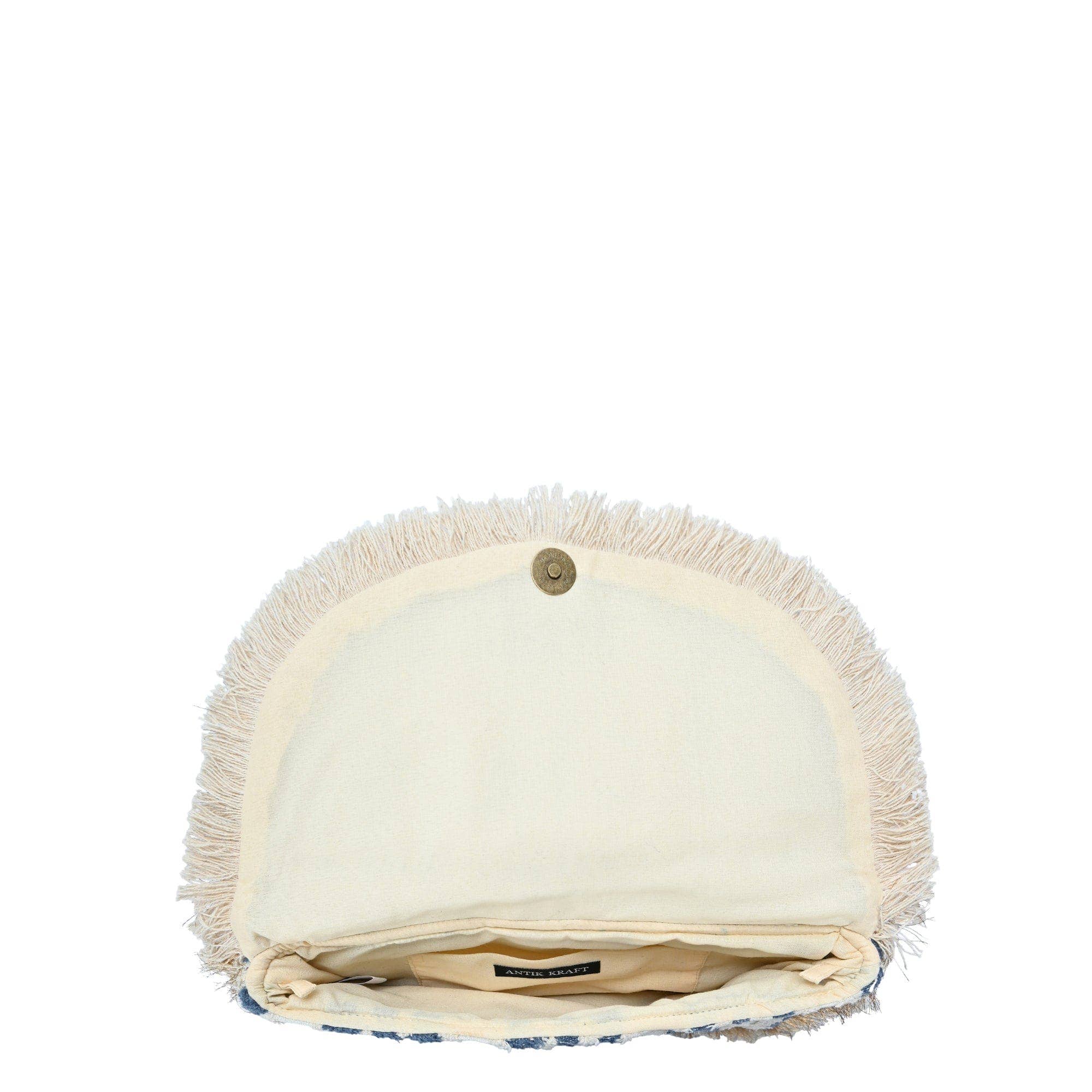 Shells & Beaded Fringe Clutch
