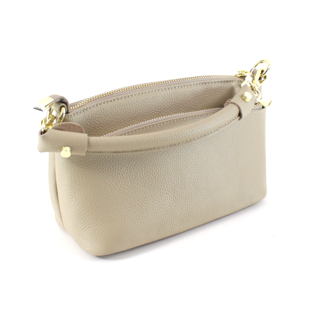 Dual-Carry Leather Crossbody Bag