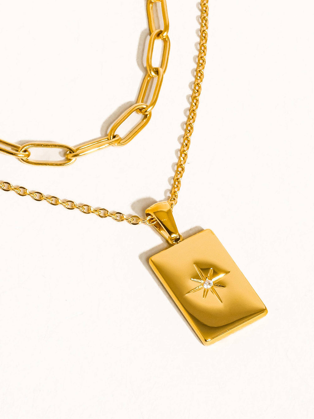 Layered Astro Chain Necklace